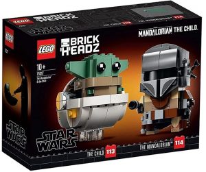 Lego Brickheadz 75317 De The Mandalorian Y Grogu De Star Wars