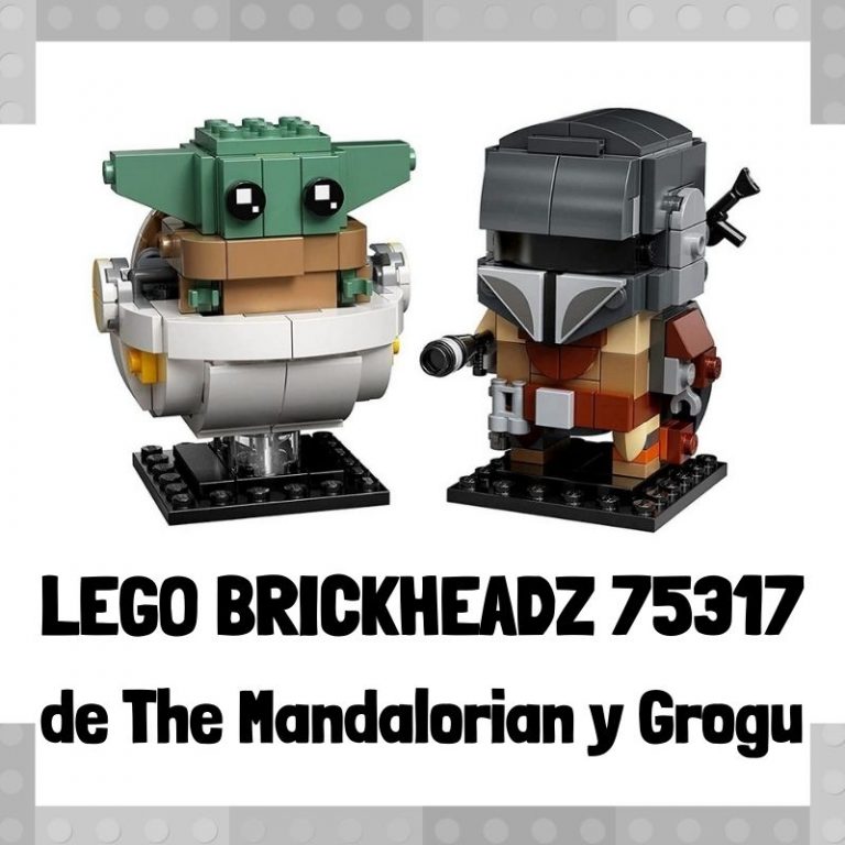 Lee m谩s sobre el art铆culo Figura de LEGO Brickheadz 75317 de The Mandalorian y Grogu