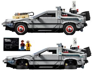 Lego De Máquina Del Tiempo De Regreso Al Futuro De Delorean 10300 4