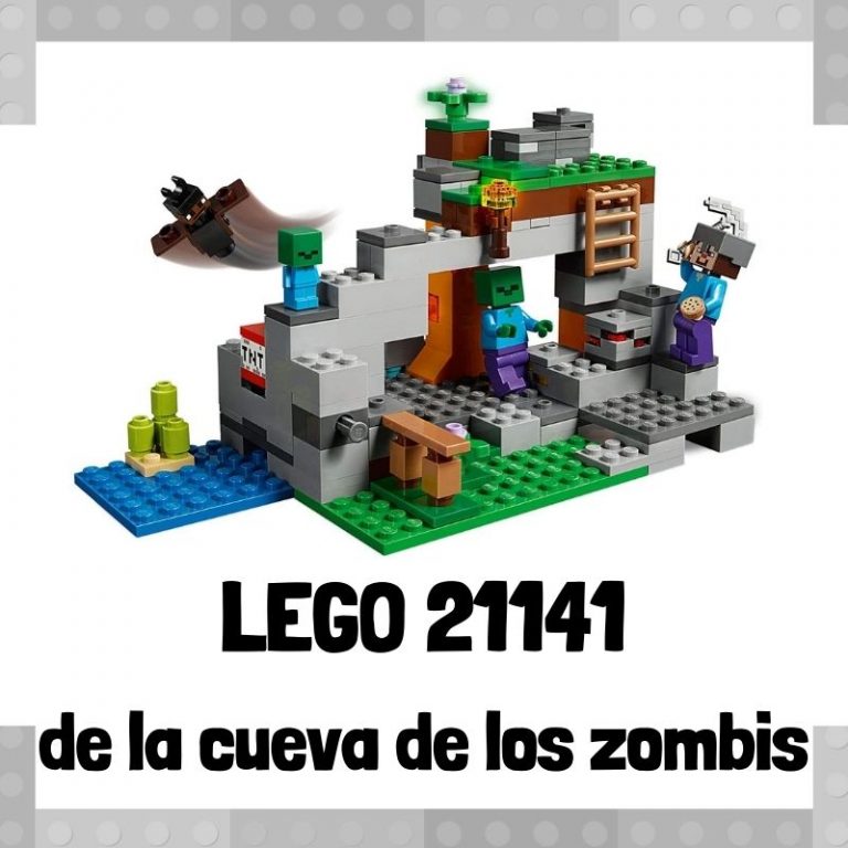 Lee m谩s sobre el art铆culo Set de LEGO 21141 de La Cueva de los zombis de Minecraft