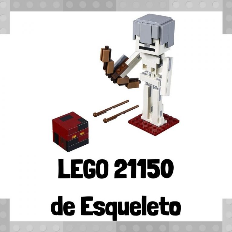 Lee m谩s sobre el art铆culo Set de LEGO 21150 de Esqueleto con cubo de magma de Minecraft