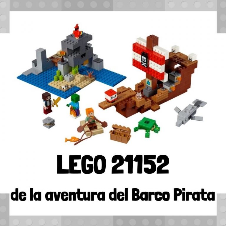 Lee m谩s sobre el art铆culo Set de LEGO 21152 de La aventura en el barco pirata de Minecraft