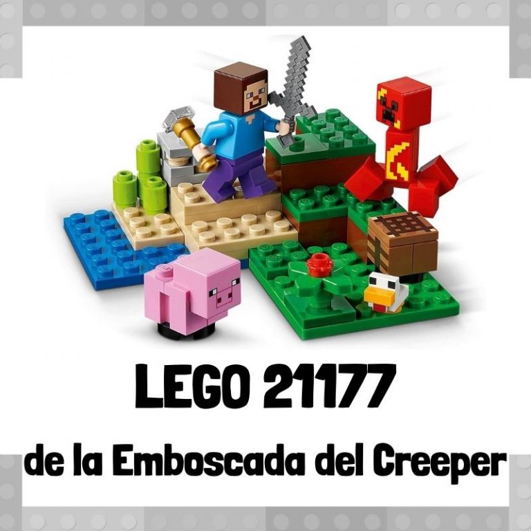 Lee mÃ¡s sobre el artÃ­culo Set de LEGO 21177 de La Emboscada del Creeper de Minecraft