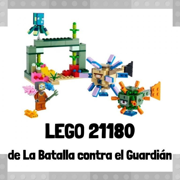 Lee m谩s sobre el art铆culo Set de LEGO 21180 de La batalla contra El Guardi谩n de Minecraft