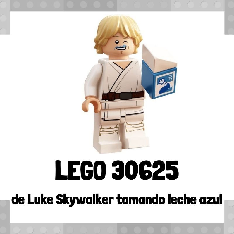 Lee mÃ¡s sobre el artÃ­culo Set de LEGO 30625 de Luke Skywalker tomando leche azul de Star Wars