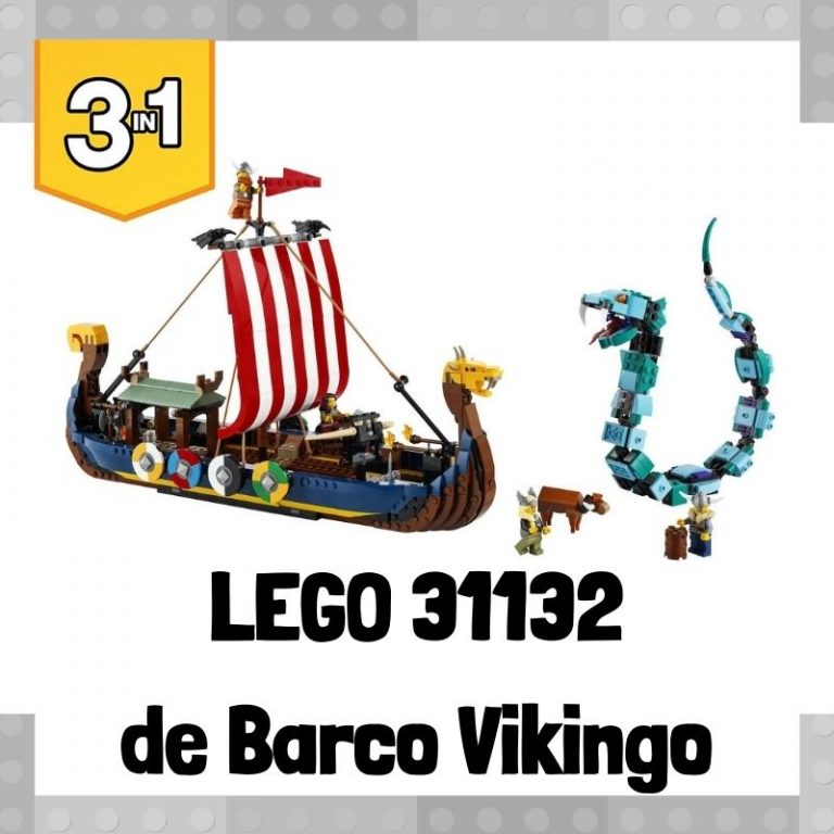 Lee mÃ¡s sobre el artÃ­culo Set de LEGO 31132 3 en 1 de Barco vikingo