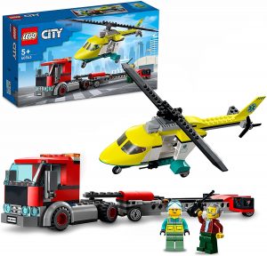 Lego 60343 De Transporte Del Helicóptero De Rescate De Lego City