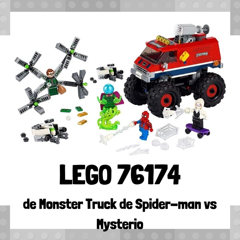 Lee más sobre el artículo Set de LEGO 76174 de Monster Truck de Spider-man vs Mysterio de Marvel
