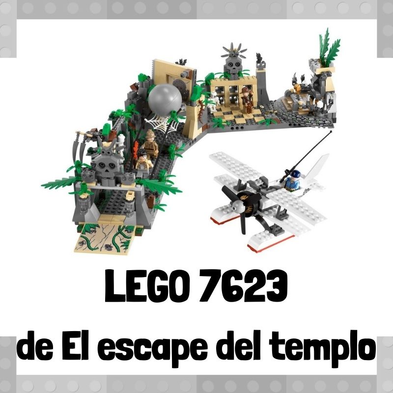 grueso limpiar patrulla 🧱Set de LEGO 7623 de El escape del templo de Indiana Jones 🧱
