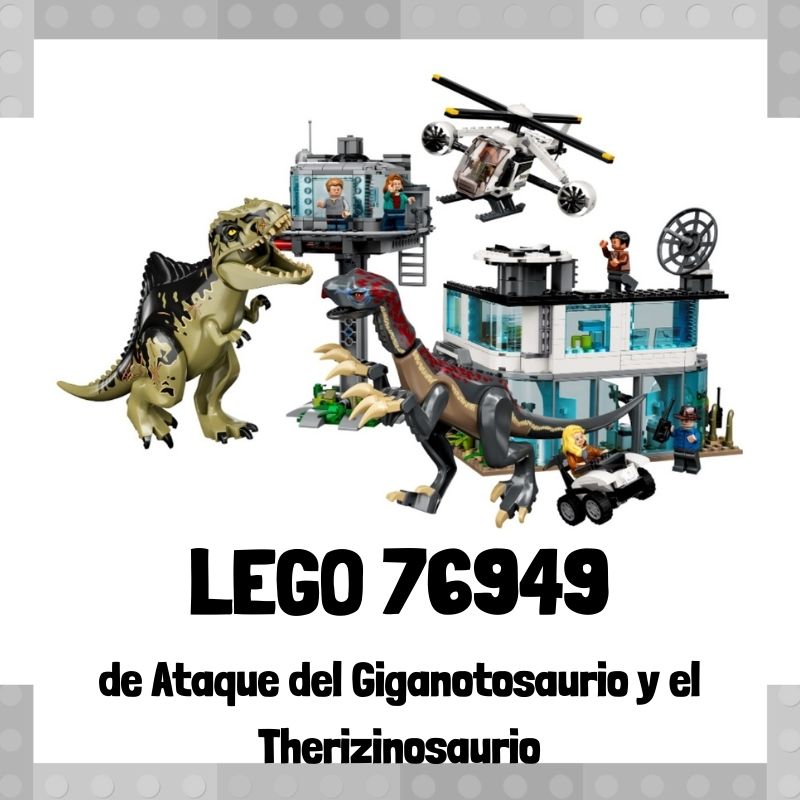 Lee más sobre el artículo Set de LEGO 76949 de Ataque del Giganotosaurio y el Therizinosaurio de Jurassic World