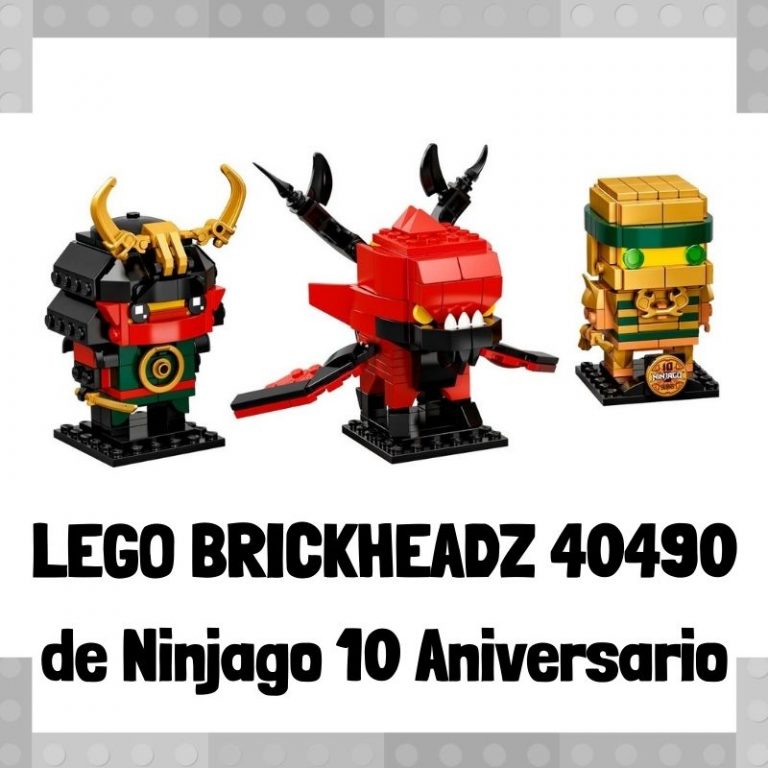 Lee más sobre el artículo Figura de LEGO Brickheadz 40490 de Ninjago 10 Aniversario