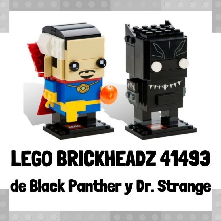 Lee m谩s sobre el art铆culo Figura de LEGO Brickheadz 41493 de Black Panther y Dr. Strange
