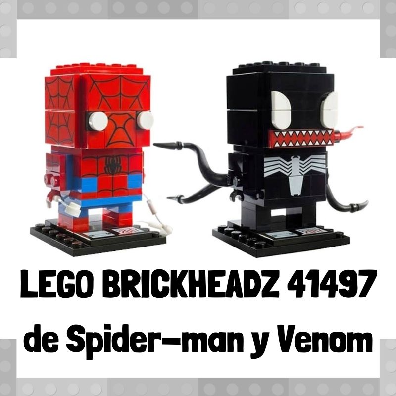 Lee mÃ¡s sobre el artÃ­culo Figura de LEGO Brickheadz 41497 de Spider-man y Venom