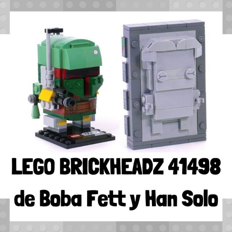 Lee mÃ¡s sobre el artÃ­culo Figura de LEGO Brickheadz 41498 de Boba Fett y Han Solo