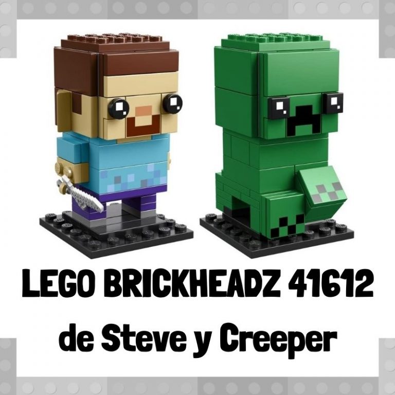 Lee m谩s sobre el art铆culo Figura de LEGO Brickheadz 41612 de Steve y Creeper de Minecraft