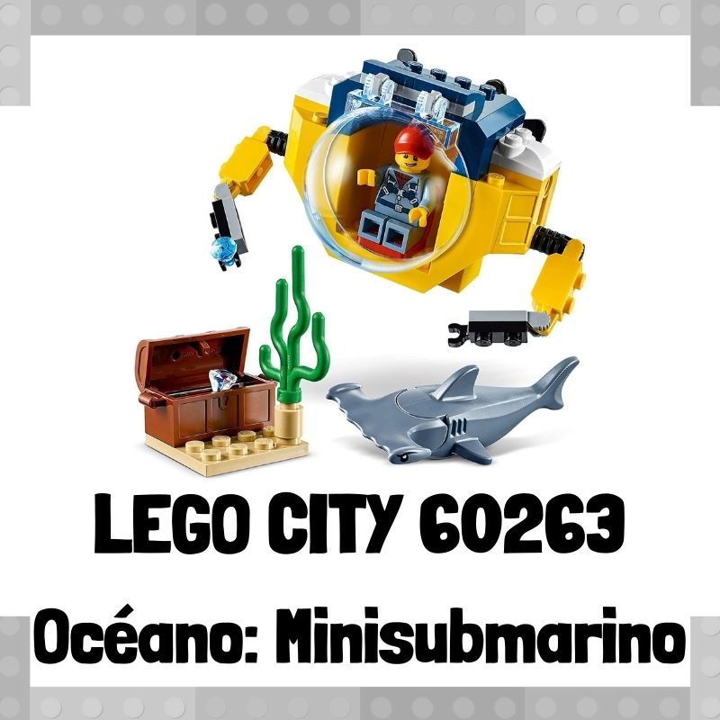 Lee mÃ¡s sobre el artÃ­culo Set de LEGO City 60263 OcÃ©ano: Minisubmarino