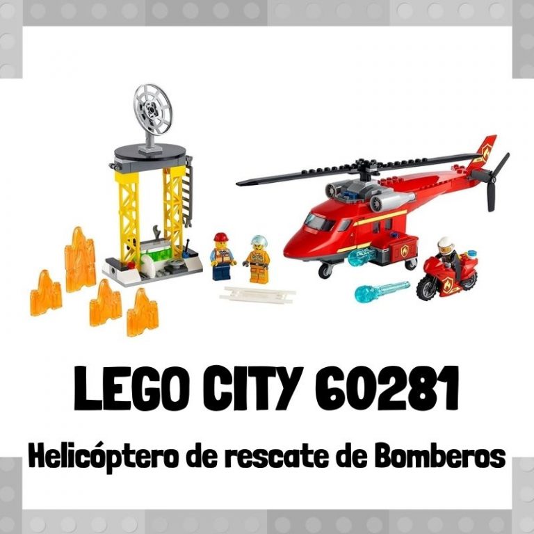 Lee mÃ¡s sobre el artÃ­culo Set de LEGO City 60281 HelicÃ³ptero de rescate de Bomberos