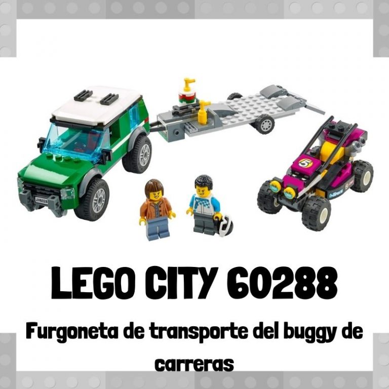 Lee más sobre el artículo Set de LEGO City 60288 Furgoneta de transporte del buggy de carreras