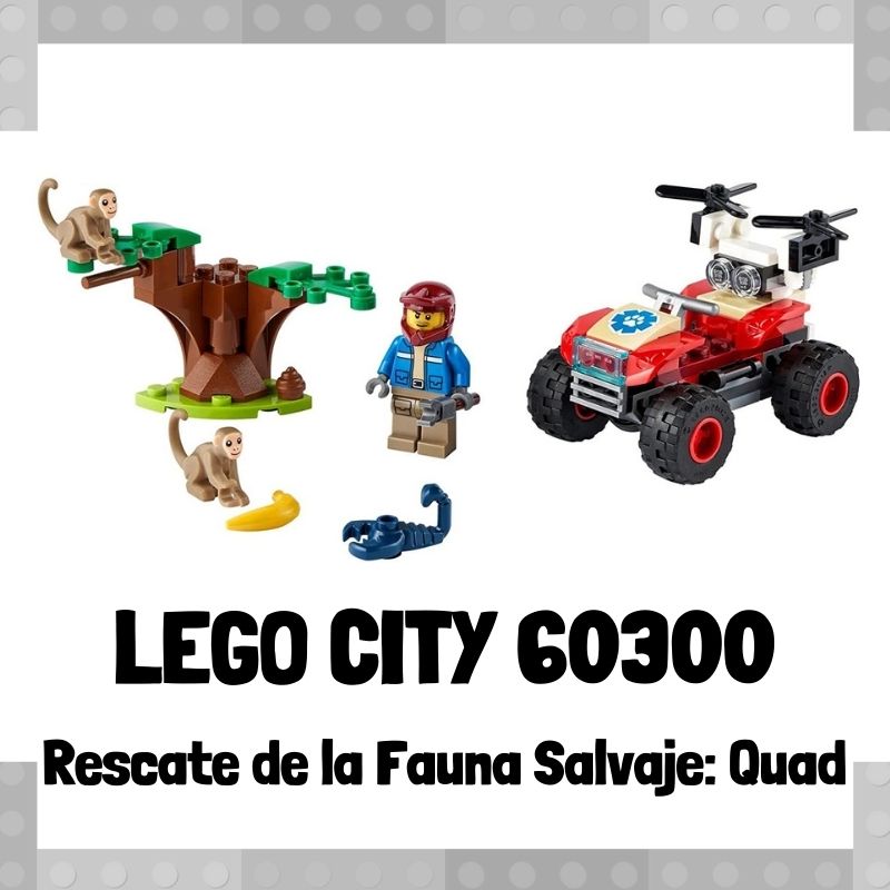 Lee más sobre el artículo Set de LEGO City 60300 Rescate de la Fauna Salvaje: Quad