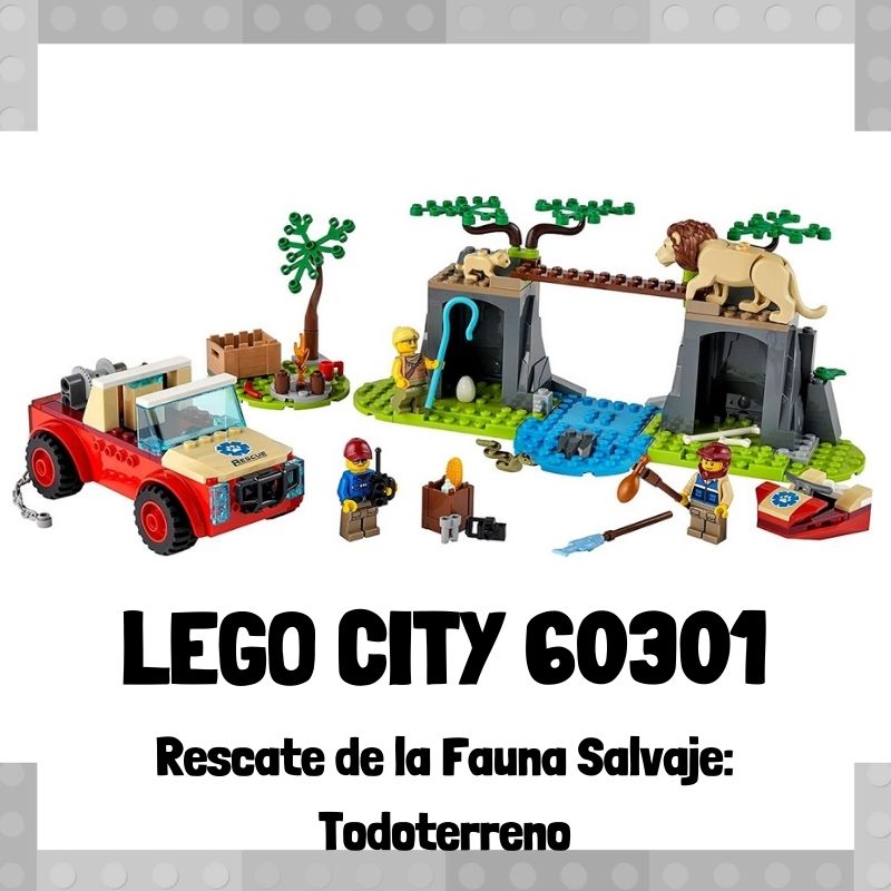 Lee más sobre el artículo Set de LEGO City 60301 Rescate de la Fauna Salvaje: Todoterreno