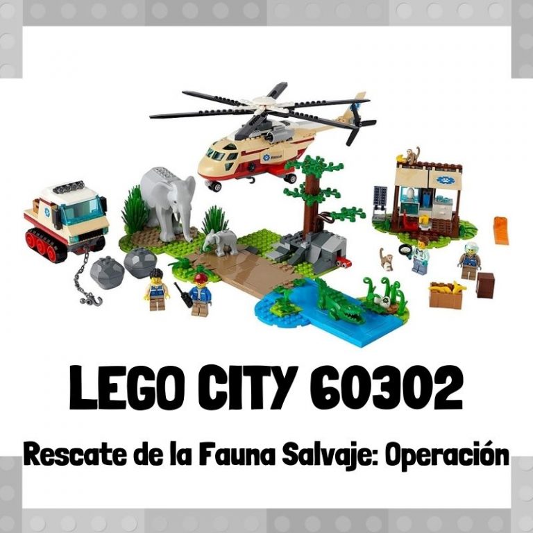 Lee más sobre el artículo Set de LEGO City 60302 Rescate de la Fauna Salvaje: Operación