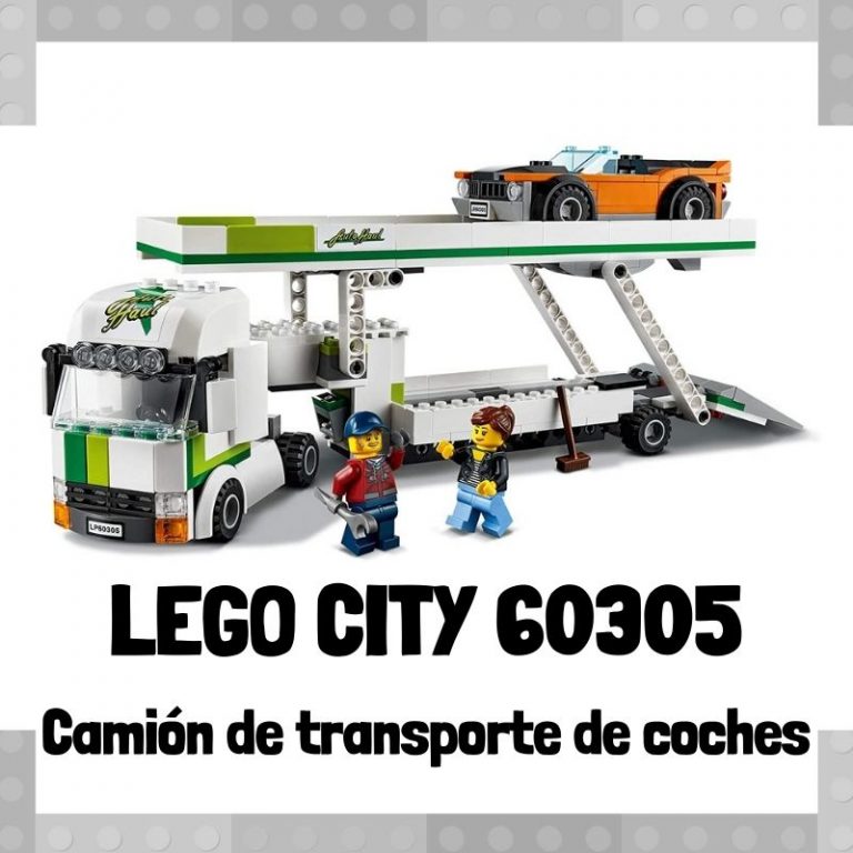 Lee mÃ¡s sobre el artÃ­culo Set de LEGO City 60305 CamiÃ³n de transporte de coches