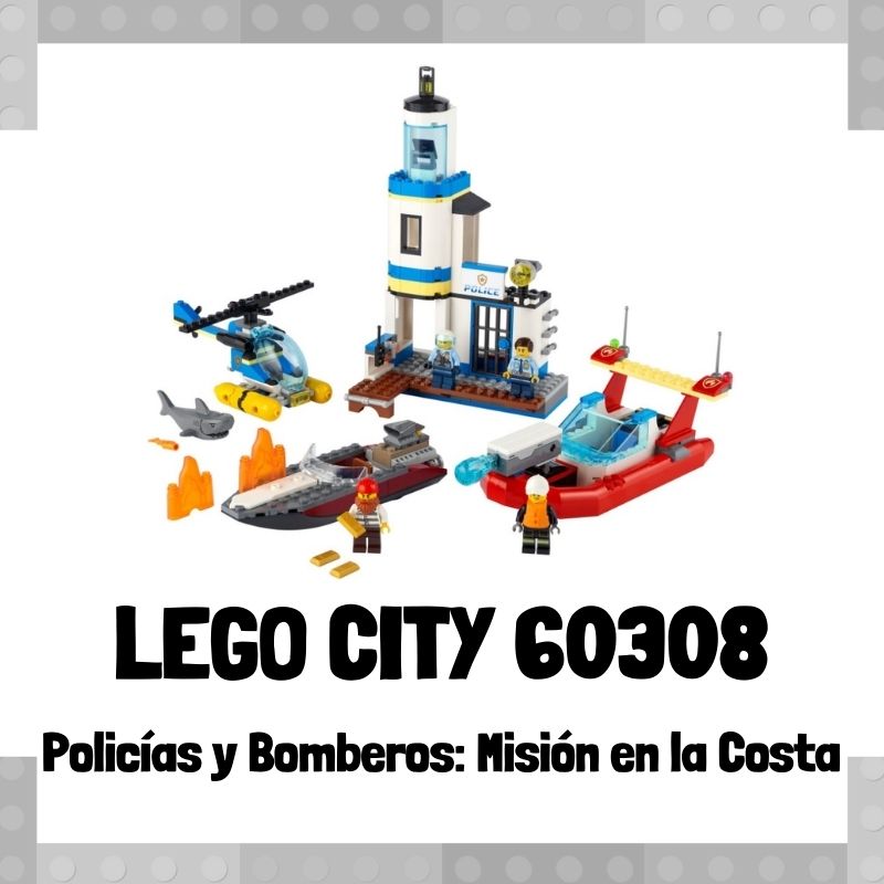 Lee m谩s sobre el art铆culo Set de LEGO City 60308 Polic铆as y Bomberos: Misi贸n en la Costa