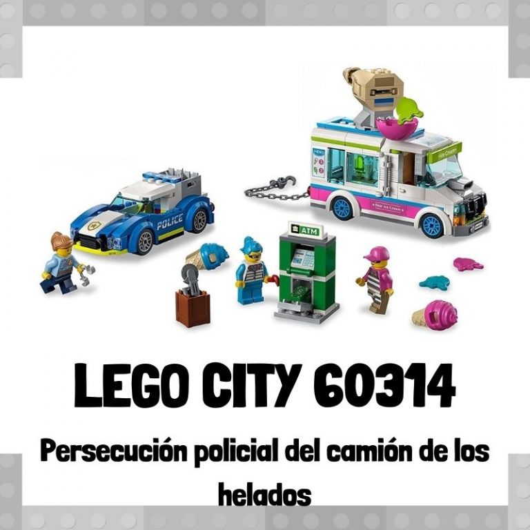 Lee mÃ¡s sobre el artÃ­culo Set de LEGO City 60314 PersecuciÃ³n policial del camiÃ³n de los helados
