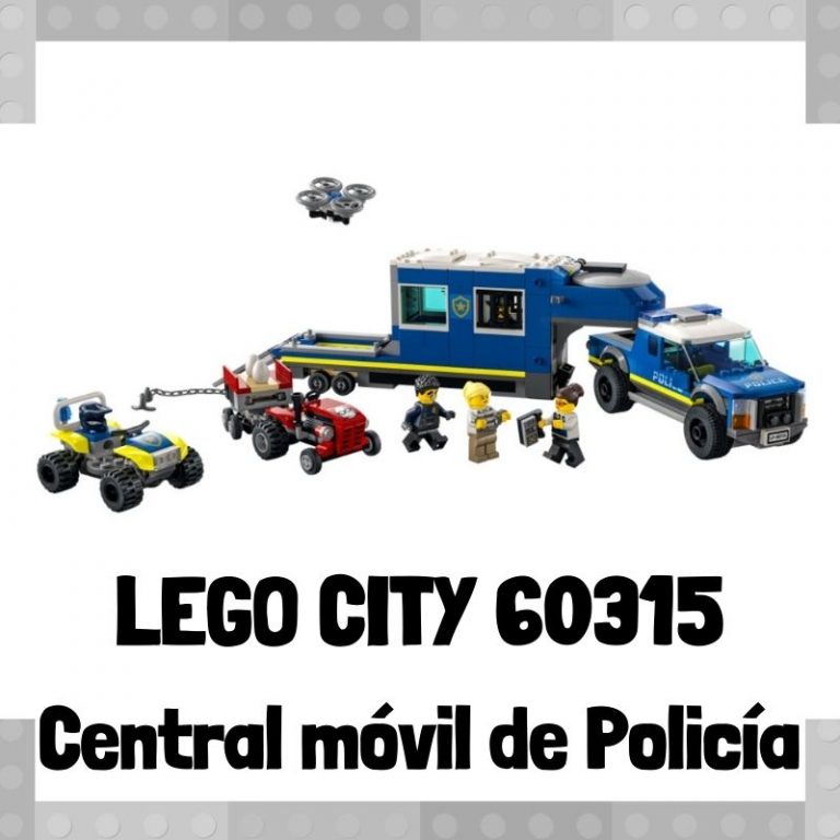 Lee mÃ¡s sobre el artÃ­culo Set de LEGO City 60315 Central mÃ³vil de policÃ­a