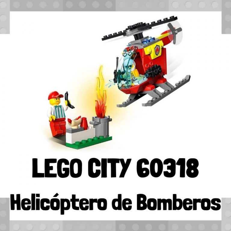 Lee mÃ¡s sobre el artÃ­culo Set de LEGO City 60318 HelicÃ³ptero de Bomberos