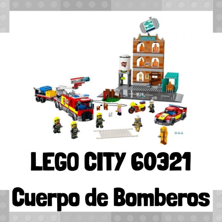 Lee mÃ¡s sobre el artÃ­culo Set de LEGO City 60321 Cuerpo de Bomberos