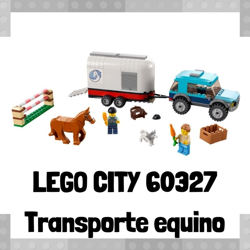 Lee mÃ¡s sobre el artÃ­culo Set de LEGO City 60327 Transporte equino