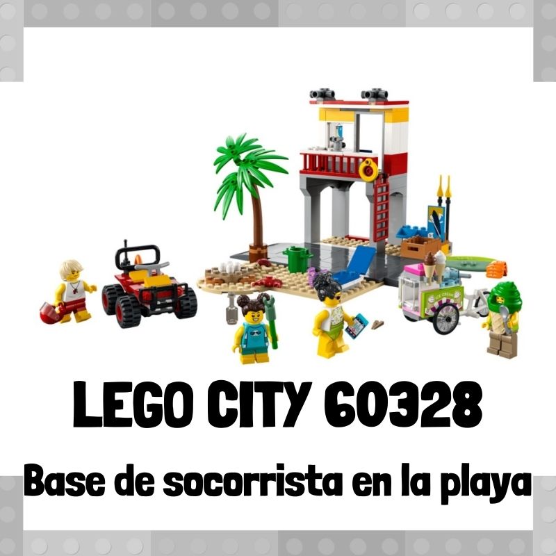Lee mÃ¡s sobre el artÃ­culo Set de LEGO City 60328 Base de socorrista en la playa