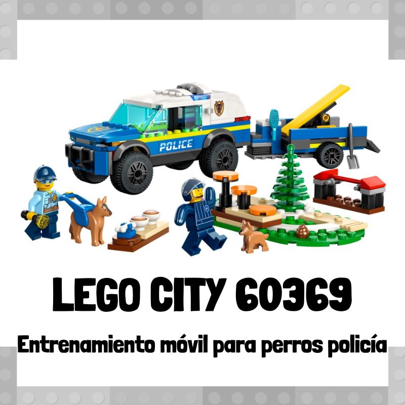Lee más sobre el artículo Set de LEGO City 60369 Entrenamiento móvil para perros policía
