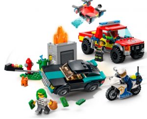 Lego City Rescate De Bomberos Y Persecuci贸n Policial 60319 2