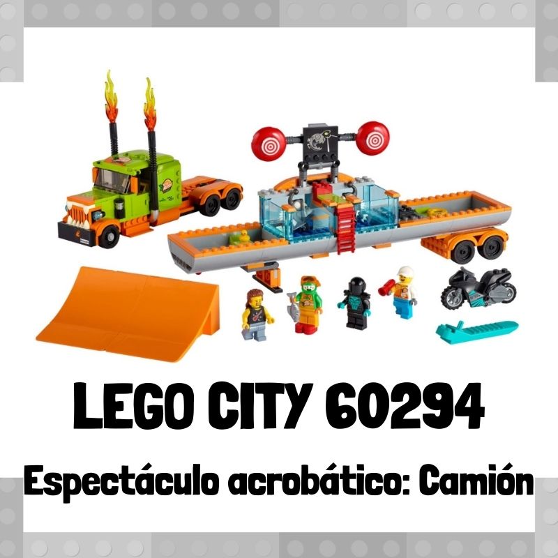 Lee mÃ¡s sobre el artÃ­culo Set de LEGO City 60294 EspectÃ¡culo AcrobÃ¡tico: CamiÃ³n