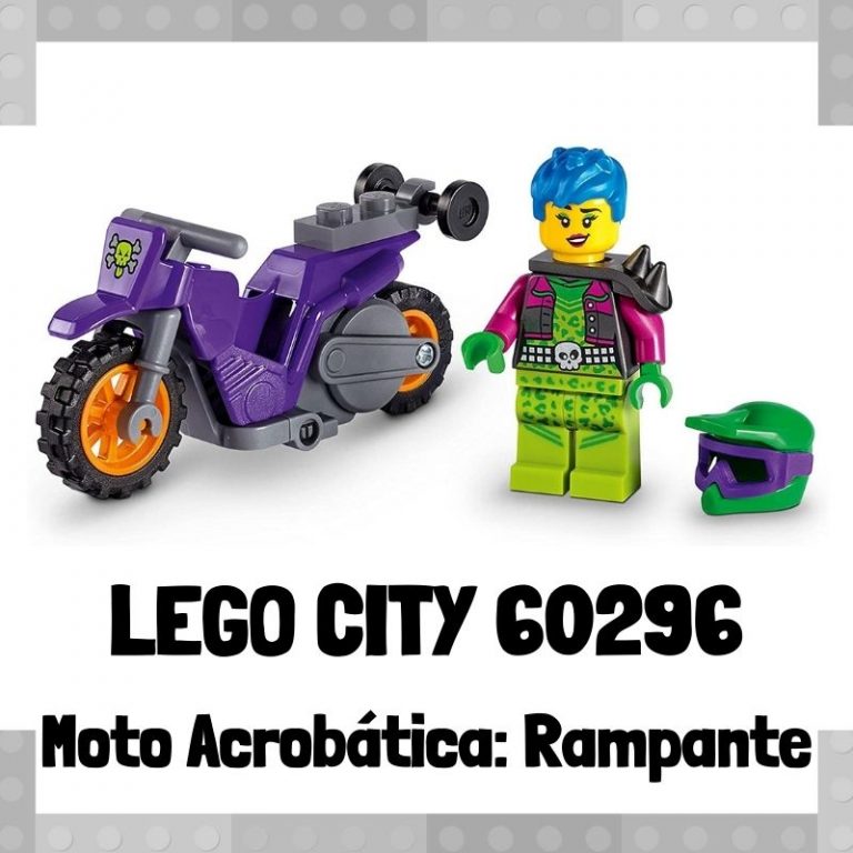 Lee mÃ¡s sobre el artÃ­culo Set de LEGO City 60296 Stuntz Moto AcrobÃ¡tica: Rampante