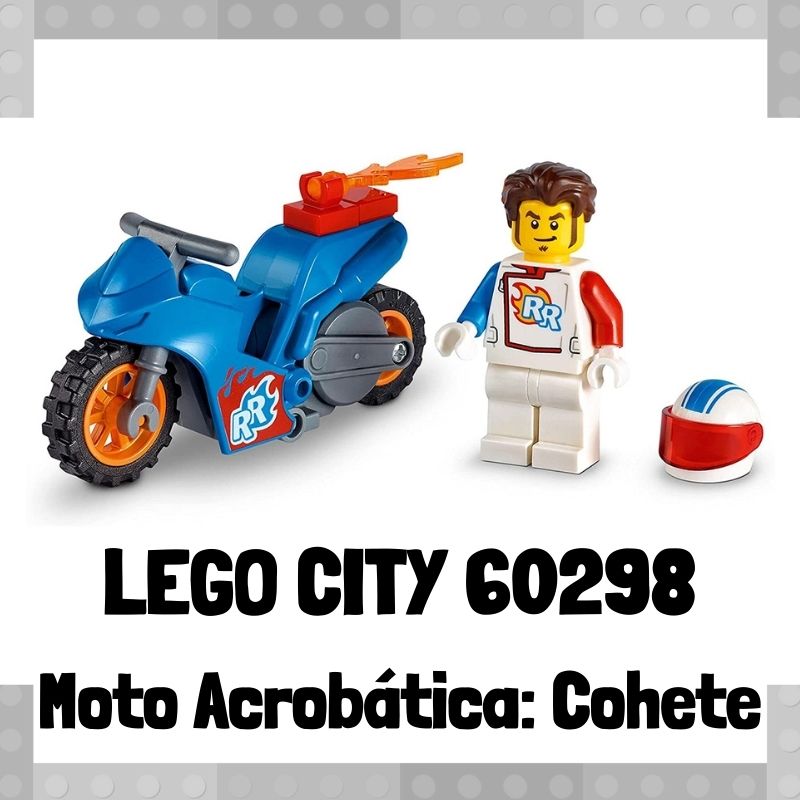 Lee más sobre el artículo Set de LEGO City 60298 Stuntz Moto Acrobática: Cohete