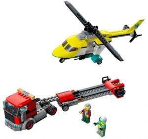 Lego City Transporte Del Helicóptero De Rescate 60343