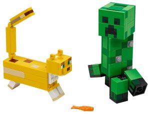 Lego De Bigfig Creeper Y Ocelote De Minecraft 21156 2