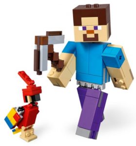 Lego De Bigfig Steve Con Loro De Minecraft 21148 2