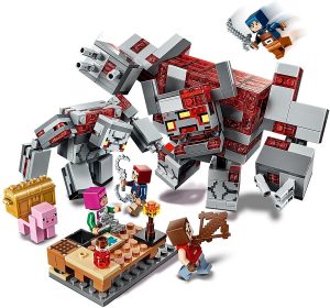 Lego De La Batalla Por La Piedra Roja De Minecraft 21163