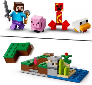 Lego De La Emboscada Del Creeper De Minecraft 21177 3