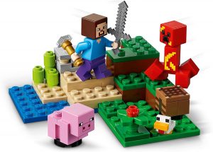 Lego De La Emboscada Del Creeper De Minecraft 21177