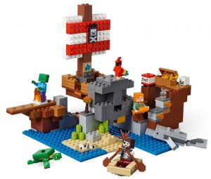 Lego De La Aventura Del Barco Pirata De Minecraft 21152 2