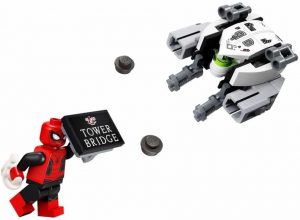 LEGO de Spider-man vs Dron de Mysterio en el puente 30443