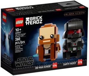 Lego Brickheadz 40457 De Obi Wan Kenobi Y Darth Vader De Star Wars