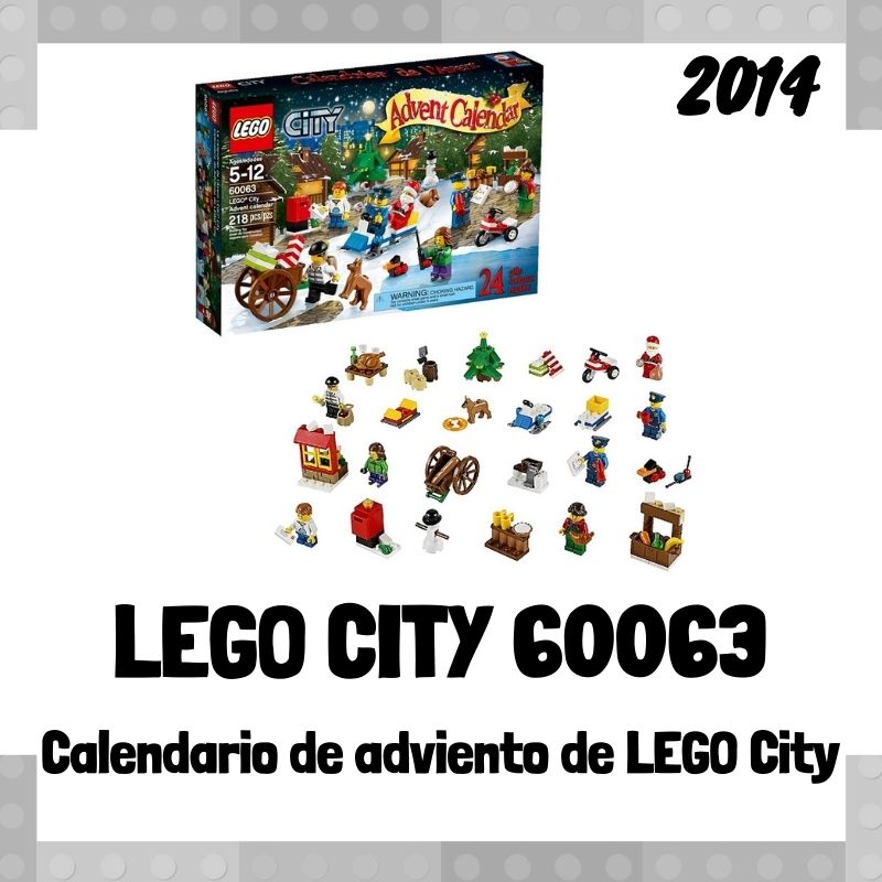 Lee mÃ¡s sobre el artÃ­culo Set de LEGO City 60063Â Calendario de Adviento de LEGO City