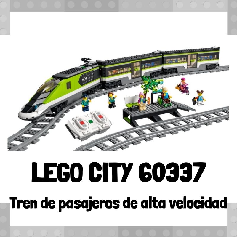 Lee mÃ¡s sobre el artÃ­culo Set de LEGO City 60337 Tren de pasajeros de alta velocidad
