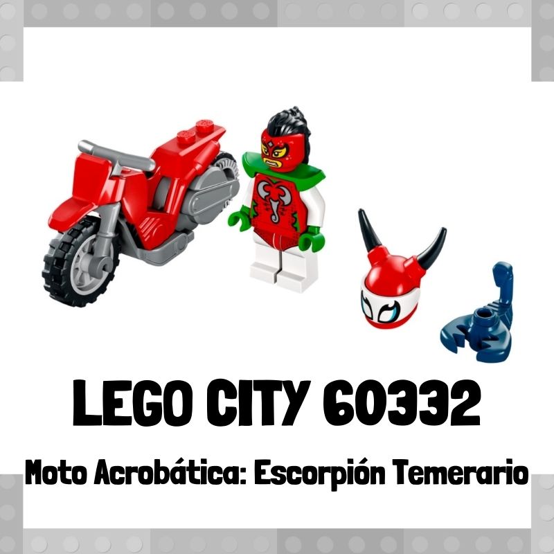 Lee mÃ¡s sobre el artÃ­culo Set de LEGO City 60332 Stuntz Moto AcrobÃ¡tica: EscorpiÃ³n Temerario